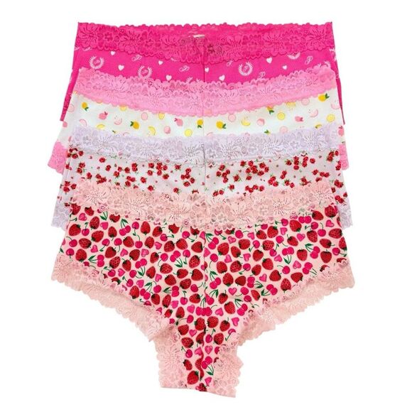 Victoria's Secret PINK Cheeky Lace Panties Womens Large L LOT OF 4 VS Panty - Picture 2 of 9